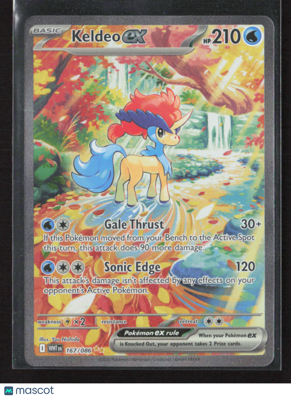 2025 Pokemon Keldeo ex - 167/086 #167/086 Special Illustration Rare