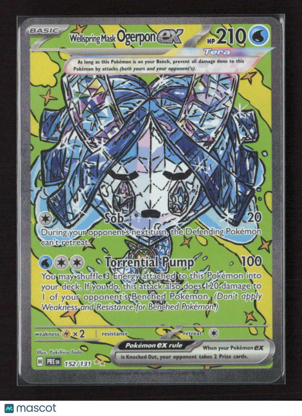 2025 Pokemon Wellspring Mask Ogerpon ex - 152/131 #152/131 Special Illustration Rare