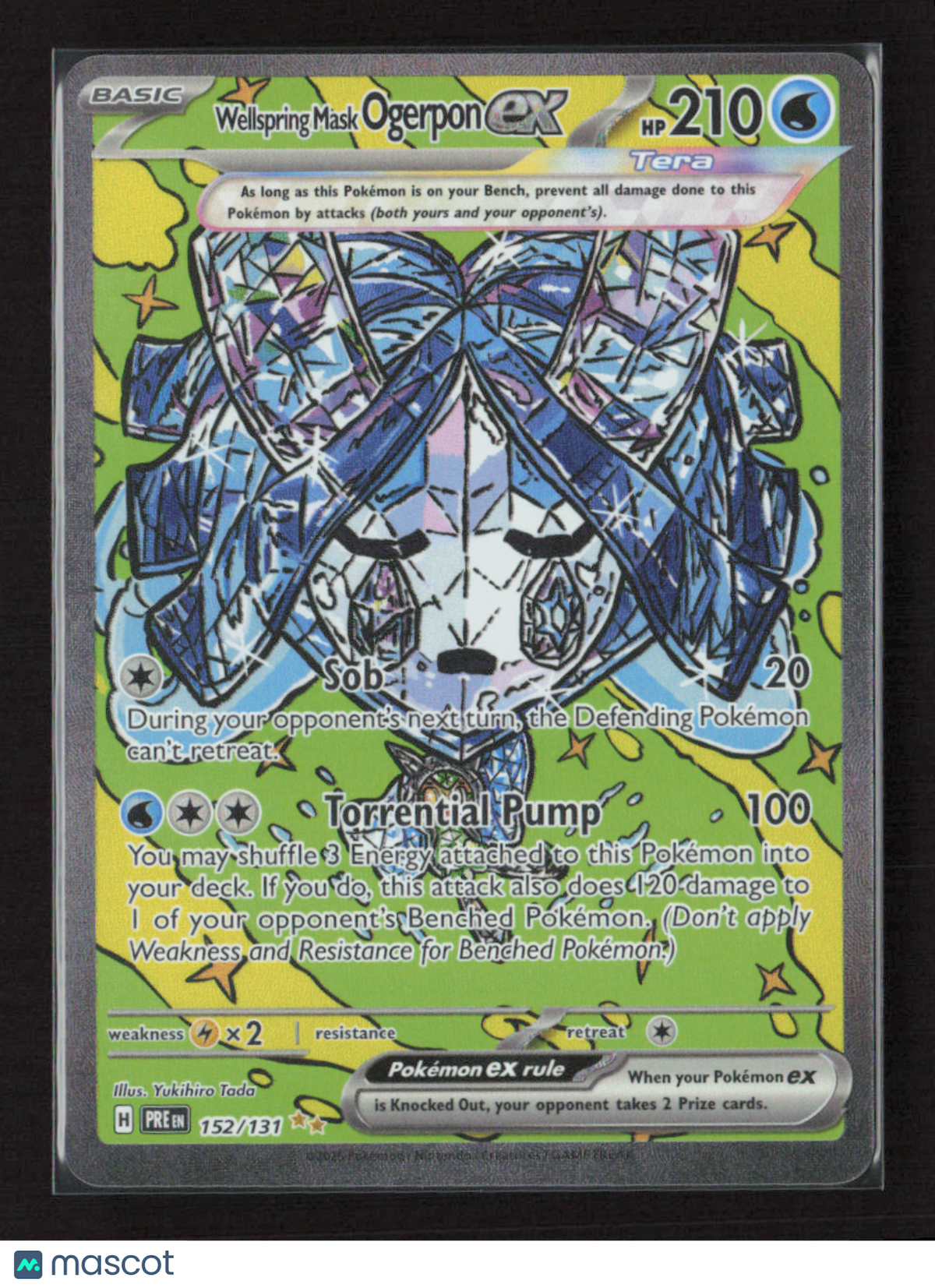 2025 Pokemon Wellspring Mask Ogerpon ex - 152/131 #152/131 Special Illustration Rare
