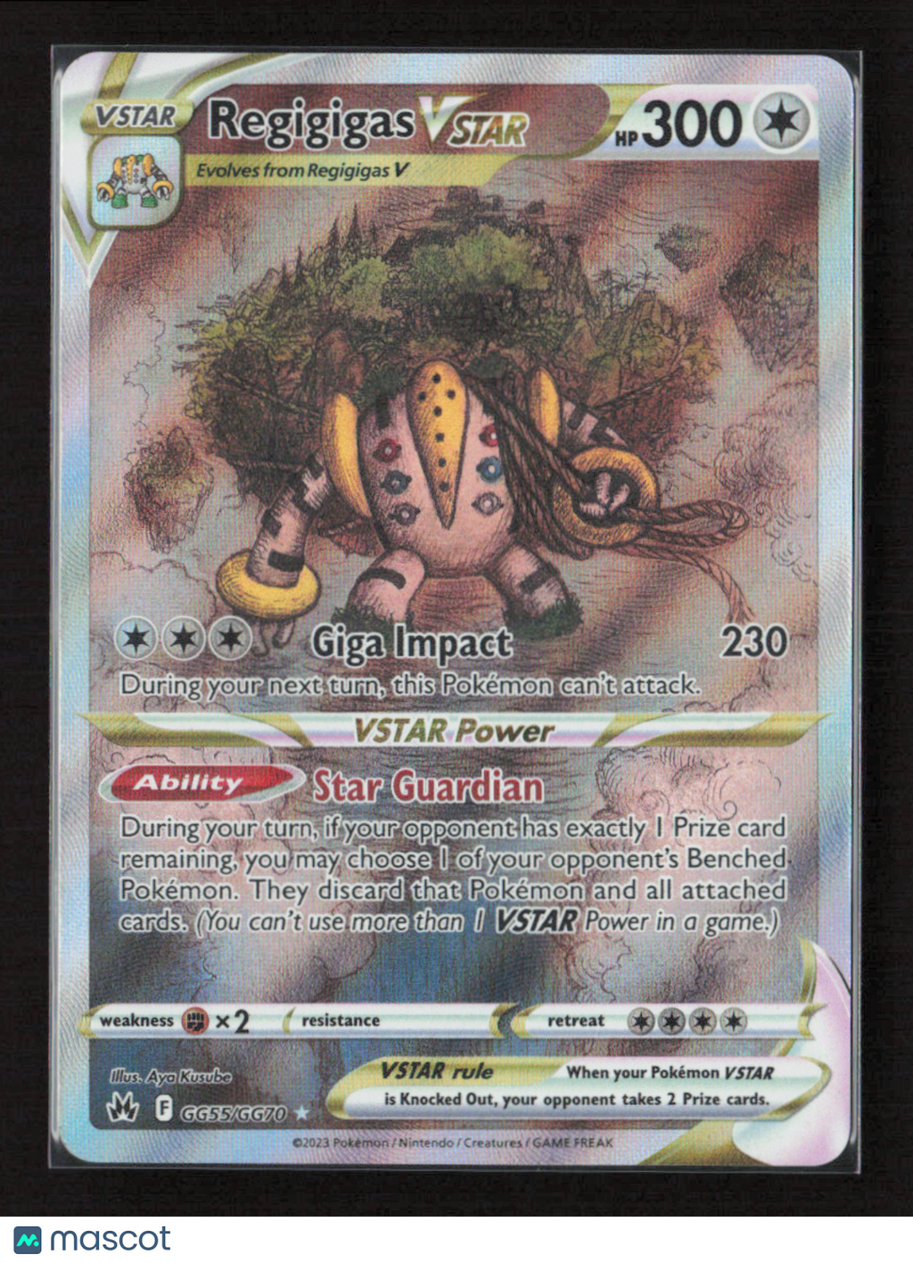 2023 Pokemon Regigigas VSTAR #GG55/GG70 Ultra Rare