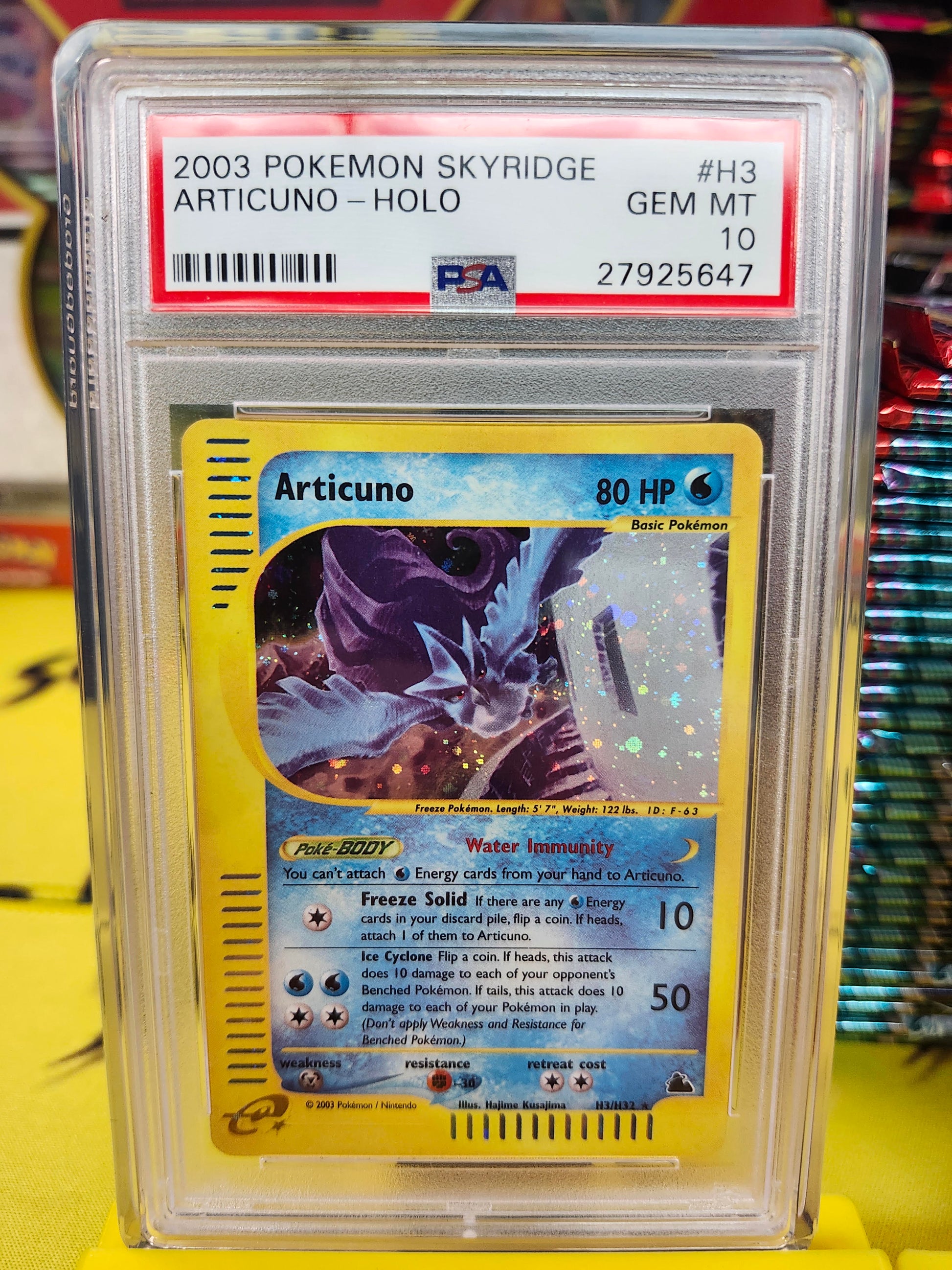 DGEN DUCKS (1 ENERGY BREAK SPOT [PSA 10 SKYRIDGE ARTICUNO BREAK])