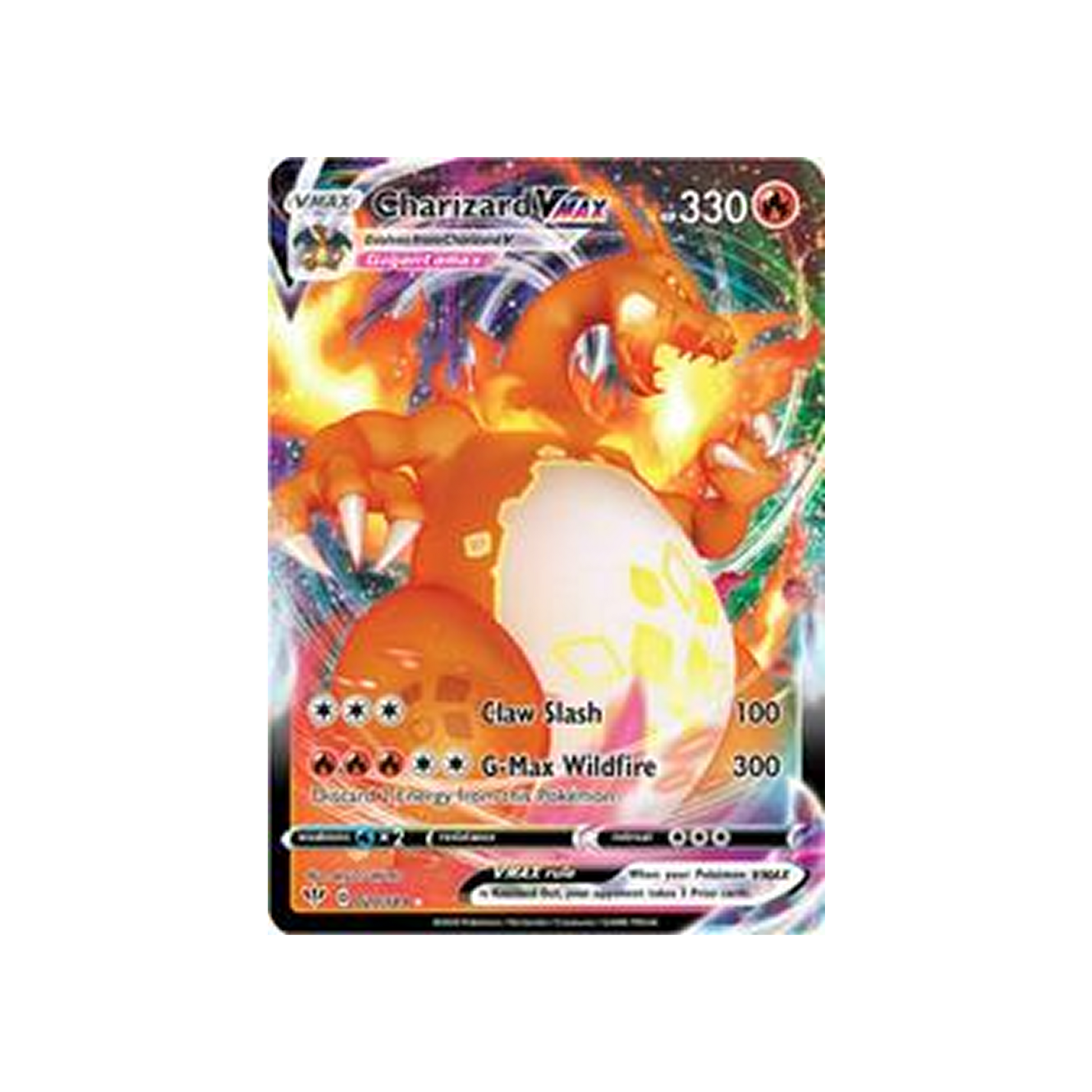 2020 Pokemon Sword & Shield Darkness Ablaze Charizard VMAX #020 Fa Darkness Ablaze PSA 10