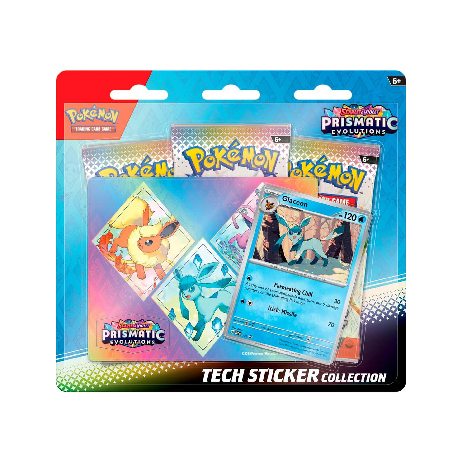 Assorted Prismatic Tech Sticker