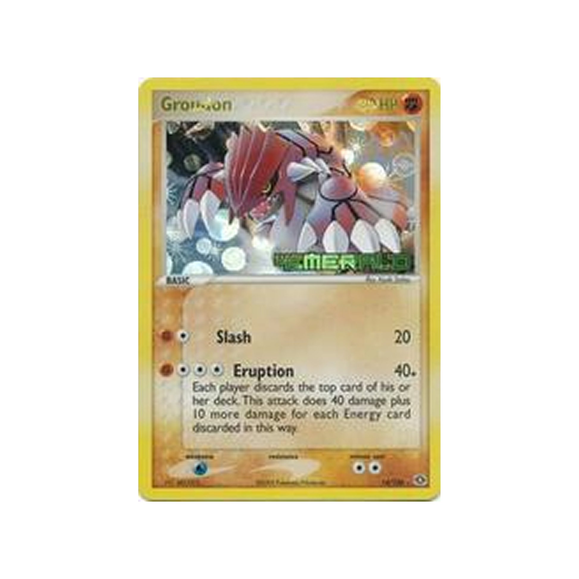 2005 Pokemon EX Emerald Groudon-Rev. Foil #14 Emerald PSA 8