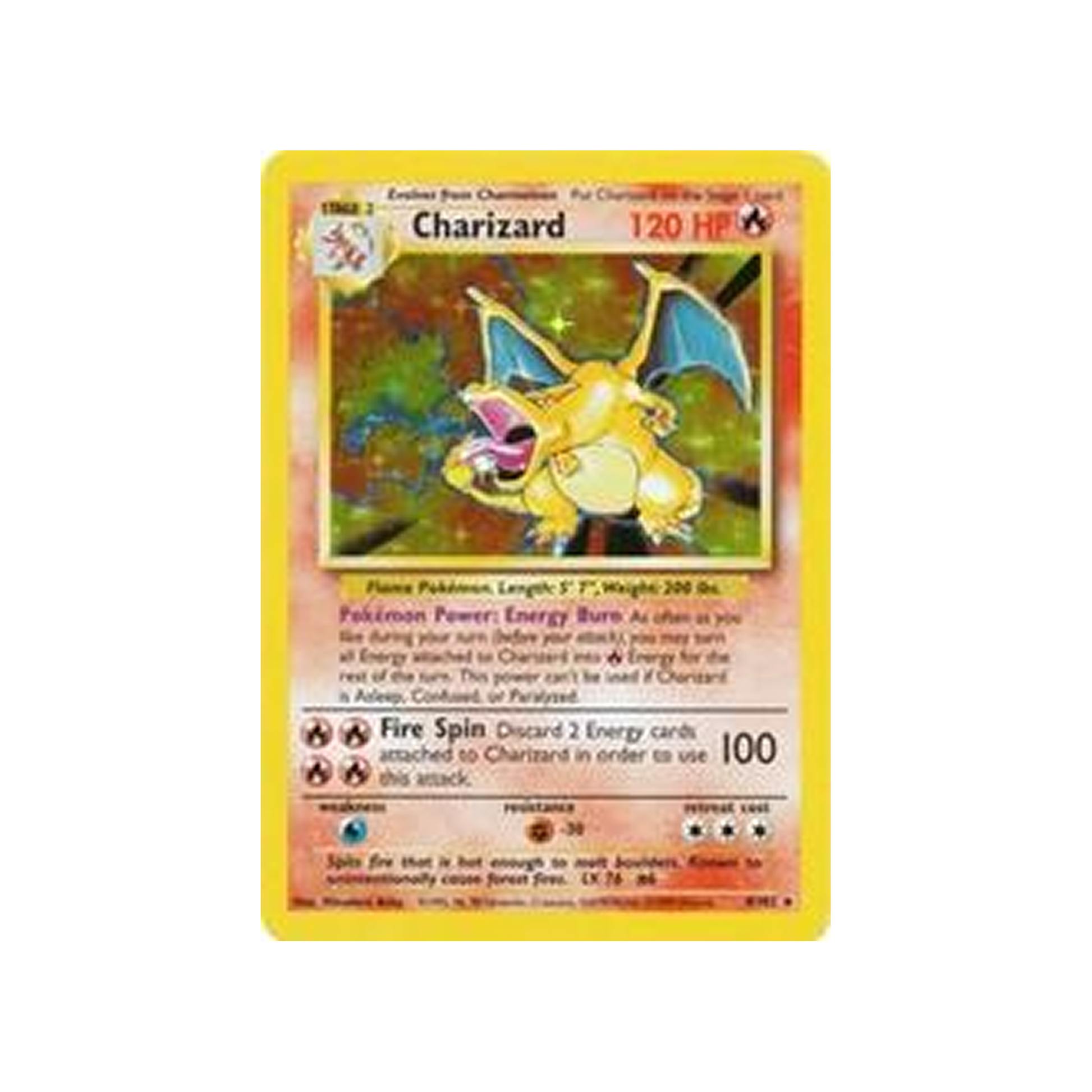 1999 Pokemon Game Charizard #4 PSA 8