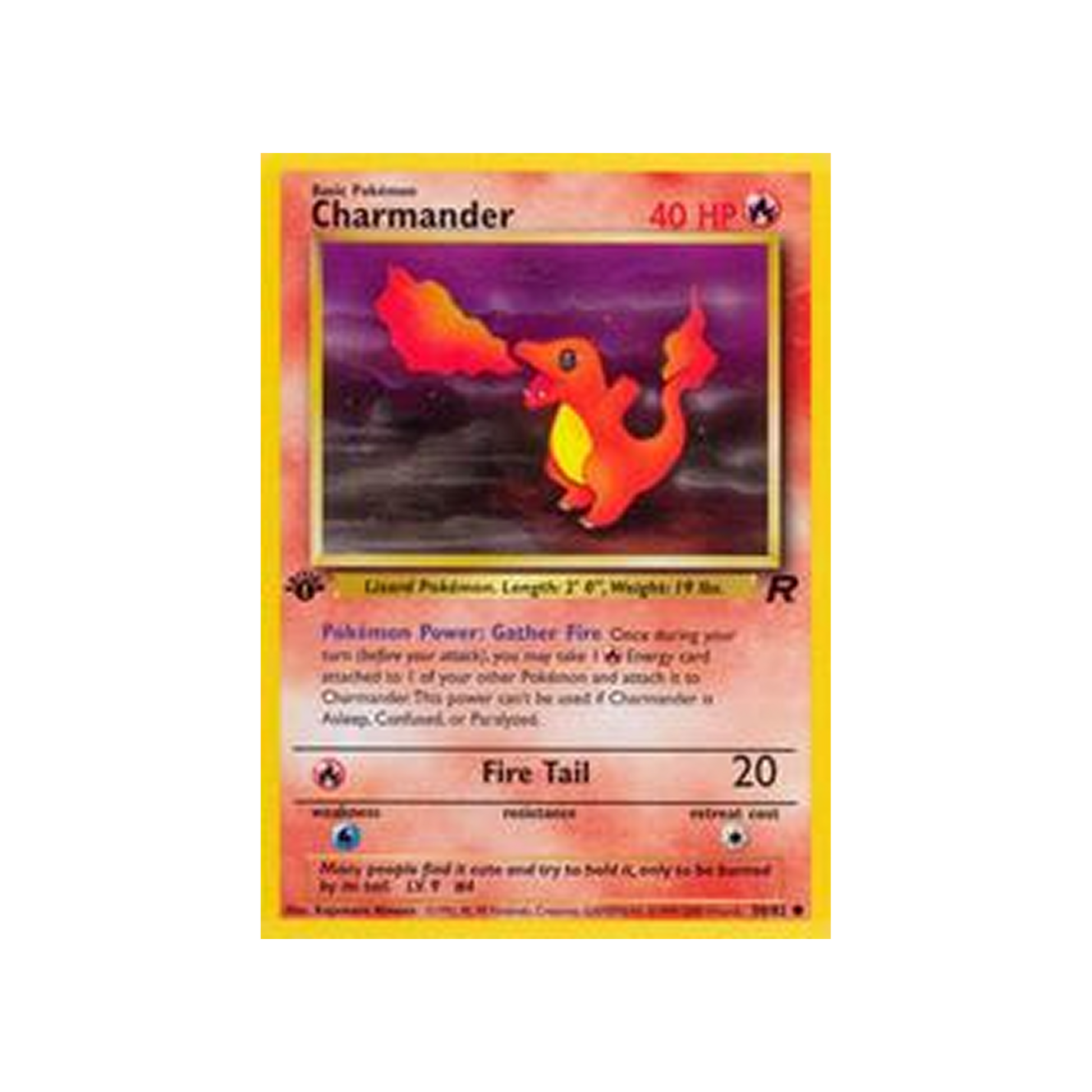 2000 Pokemon Rocket Charmander #50 1st Edition PSA 9