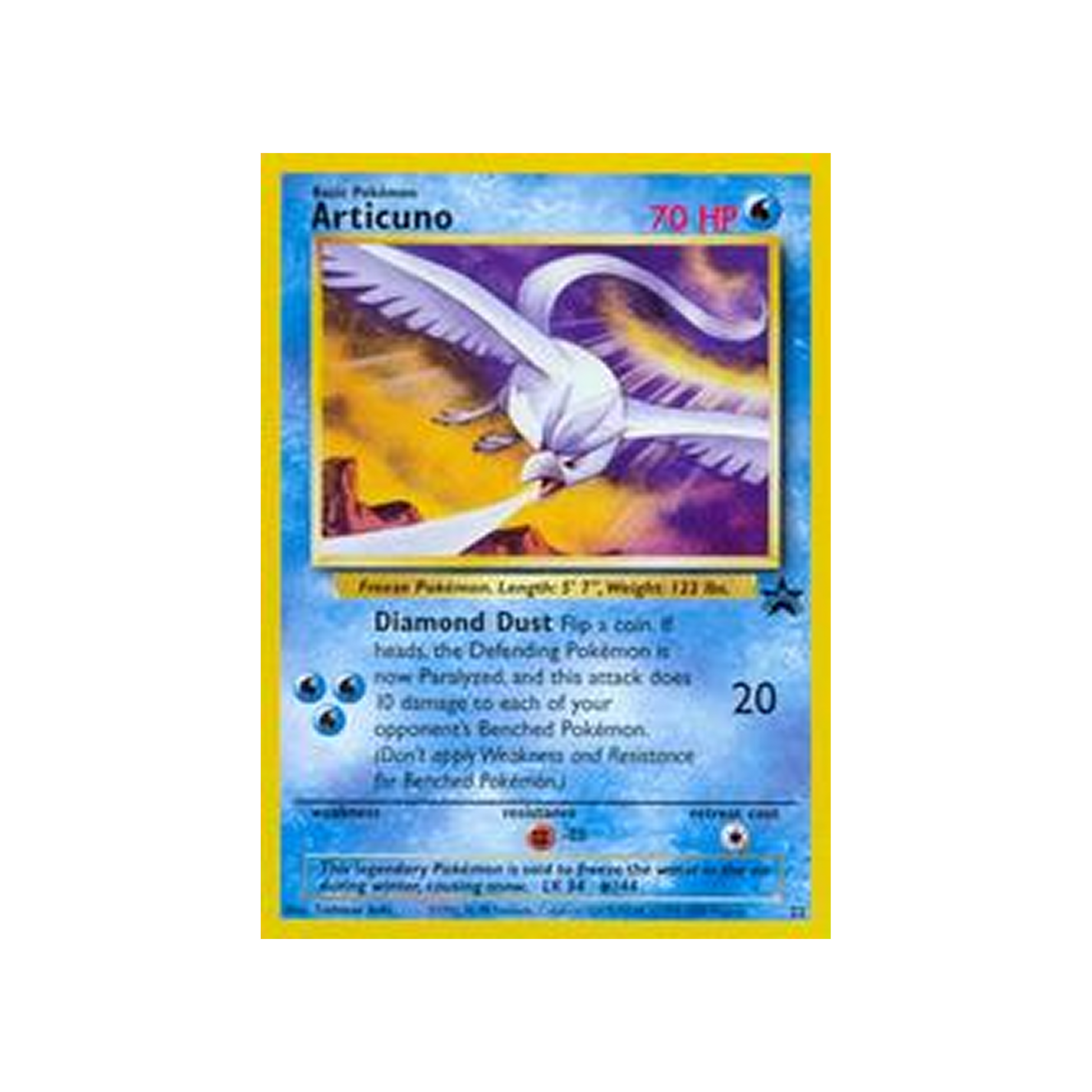 2000 Pokemon Promo Black Star Articuno #22 Black Star-Aoki Error PSA 10