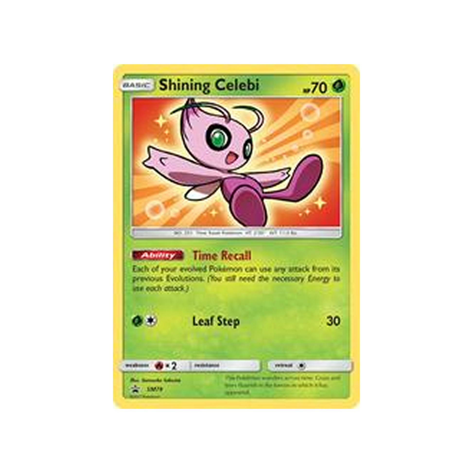 2017 Pokemon SM Black Star Promo Shining Celebi #SM79 Promo-S.L. SPR.Prem.Coll. PSA 10