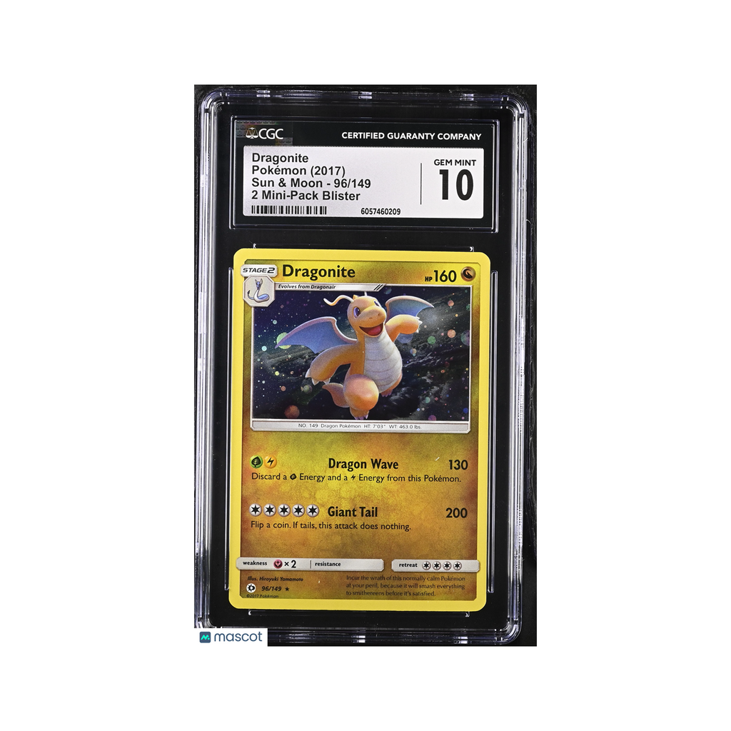 2017 Pokemon Dragonite #96/149 96/149 CGC 10