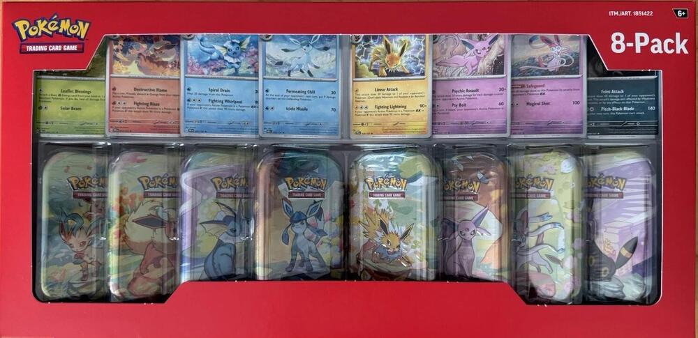 Pokemon TCG: Prismatic Evolutions 8-Pack Mini Tins