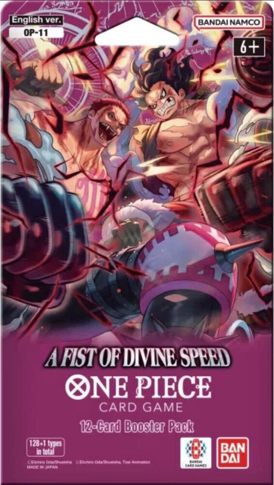 OP11 ENG A Fist of Divine Speed Sleeved Booster Pack