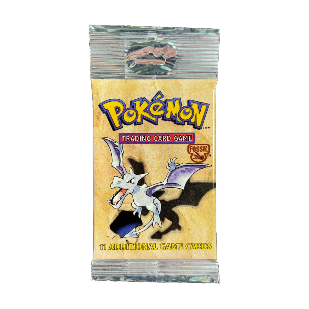 (Unsearched) Vintage Pokemon TCG: Fossil Unlimited Booster Pack Hanger Pack