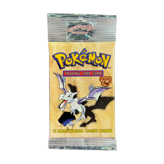 (Unsearched) Vintage Pokemon TCG: Fossil Unlimited Booster Pack Hanger Pack