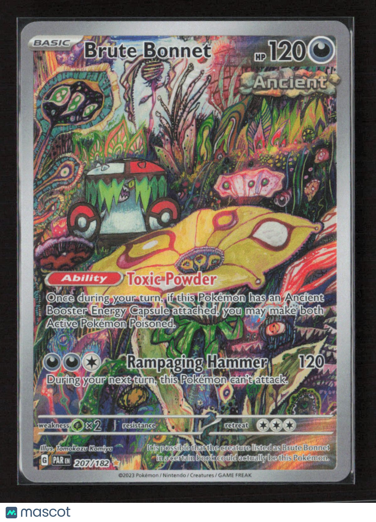 2023 Pokemon Brute Bonnet - 207/182 #207/182 Illustration Rare