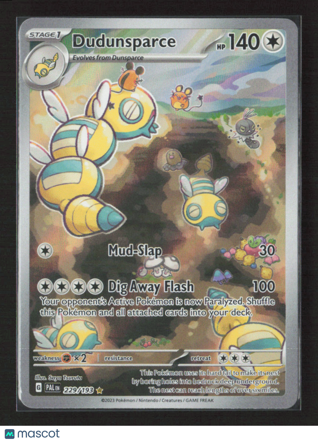 2023 Pokemon Dudunsparce - 229/193 #229/193 Illustration Rare