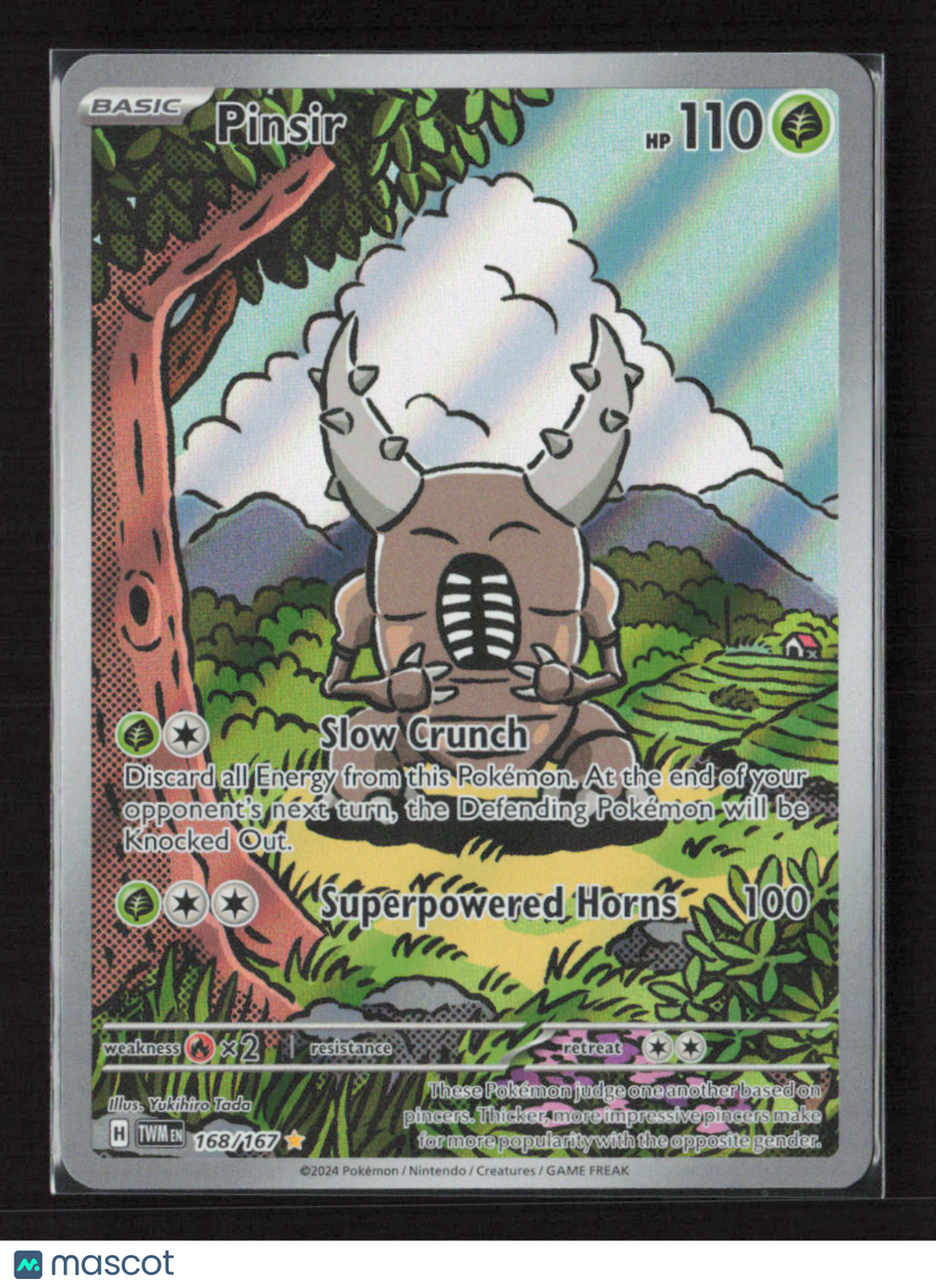 2024 Pokemon Pinsir - 168/167 #168/167 Illustration Rare