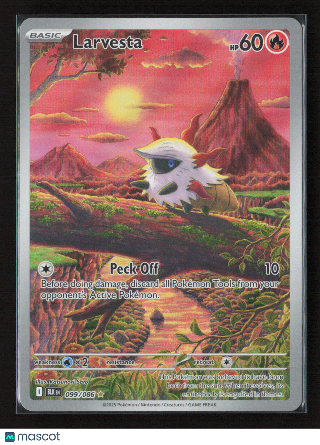 2025 Pokemon Larvesta - 099/086 #099/086 Illustration Rare