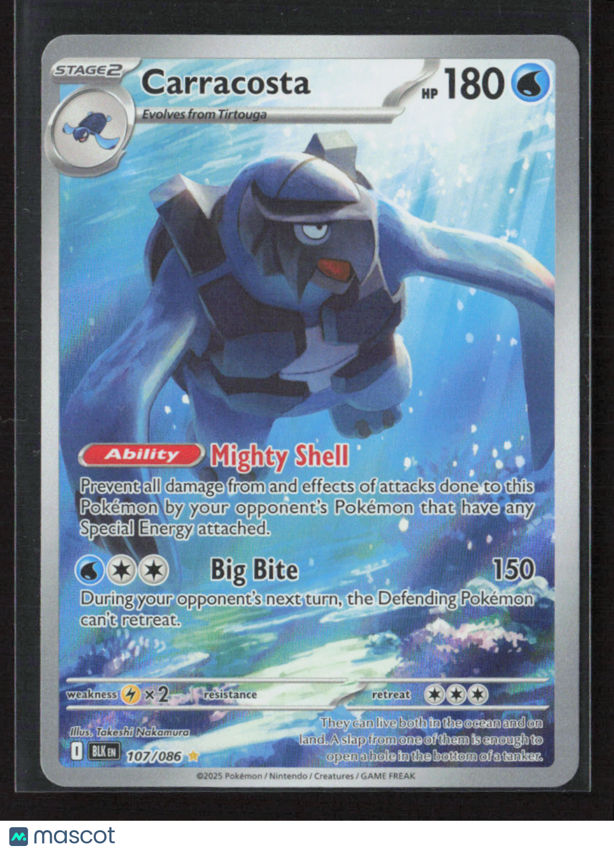 2025 Pokemon Carracosta - 107/086 #107/086 Illustration Rare