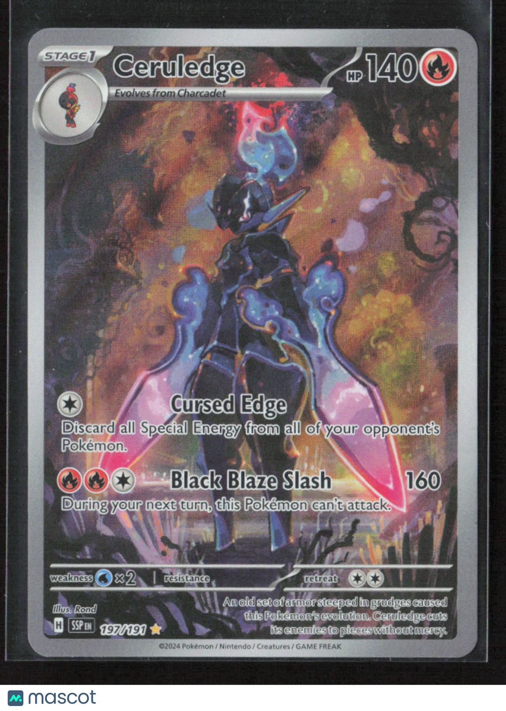 2024 Pokemon Ceruledge - 197/191 #197/191 Illustration Rare