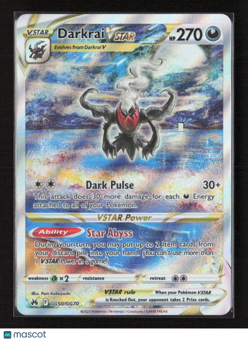 2023 Pokemon Darkrai VSTAR #GG50/GG70 Ultra Rare