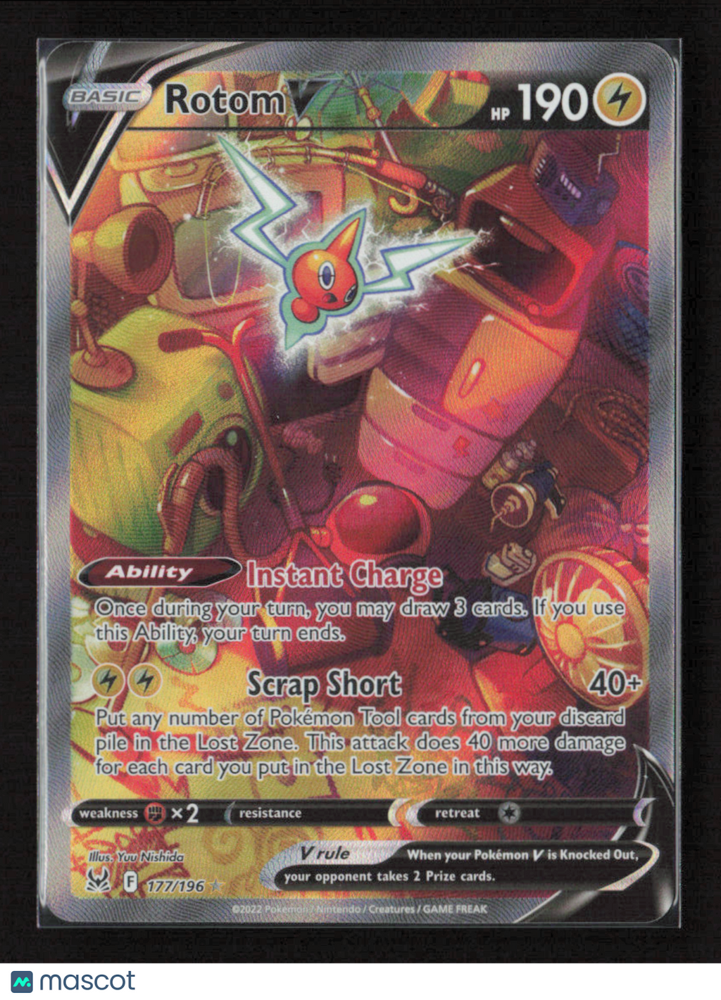 2022 Pokemon Rotom V (Alternate Full Art) #177/196 Ultra Rare