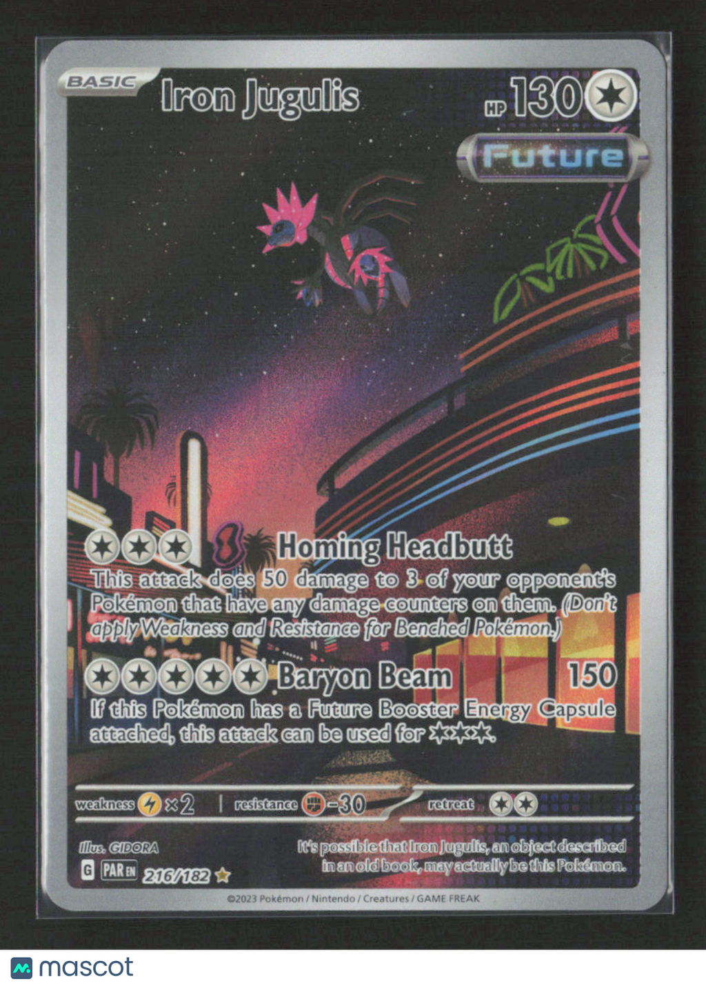 2023 Pokemon Iron Jugulis - 216/182 #216/182 Illustration Rare