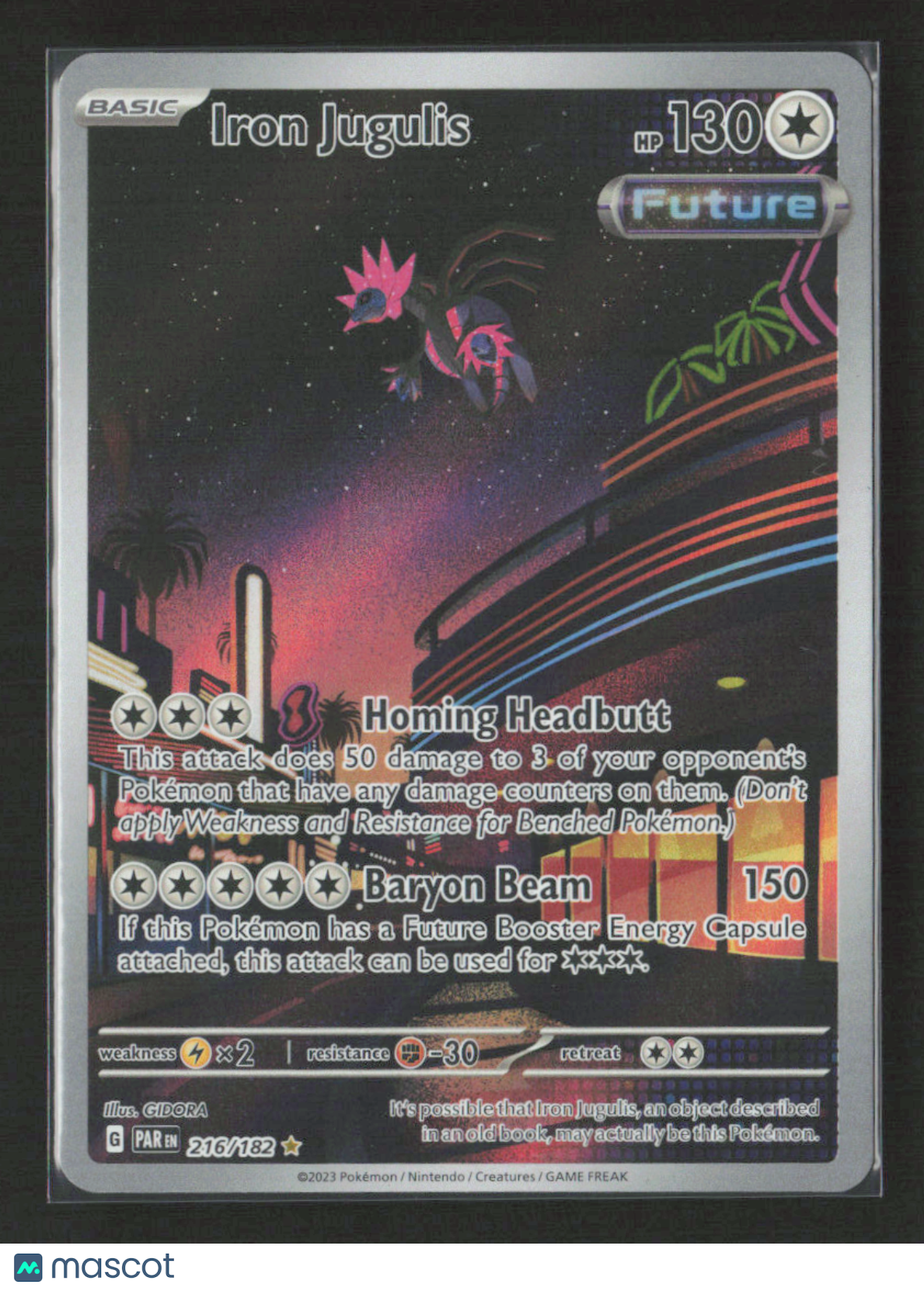 2023 Pokemon Iron Jugulis - 216/182 #216/182 Illustration Rare