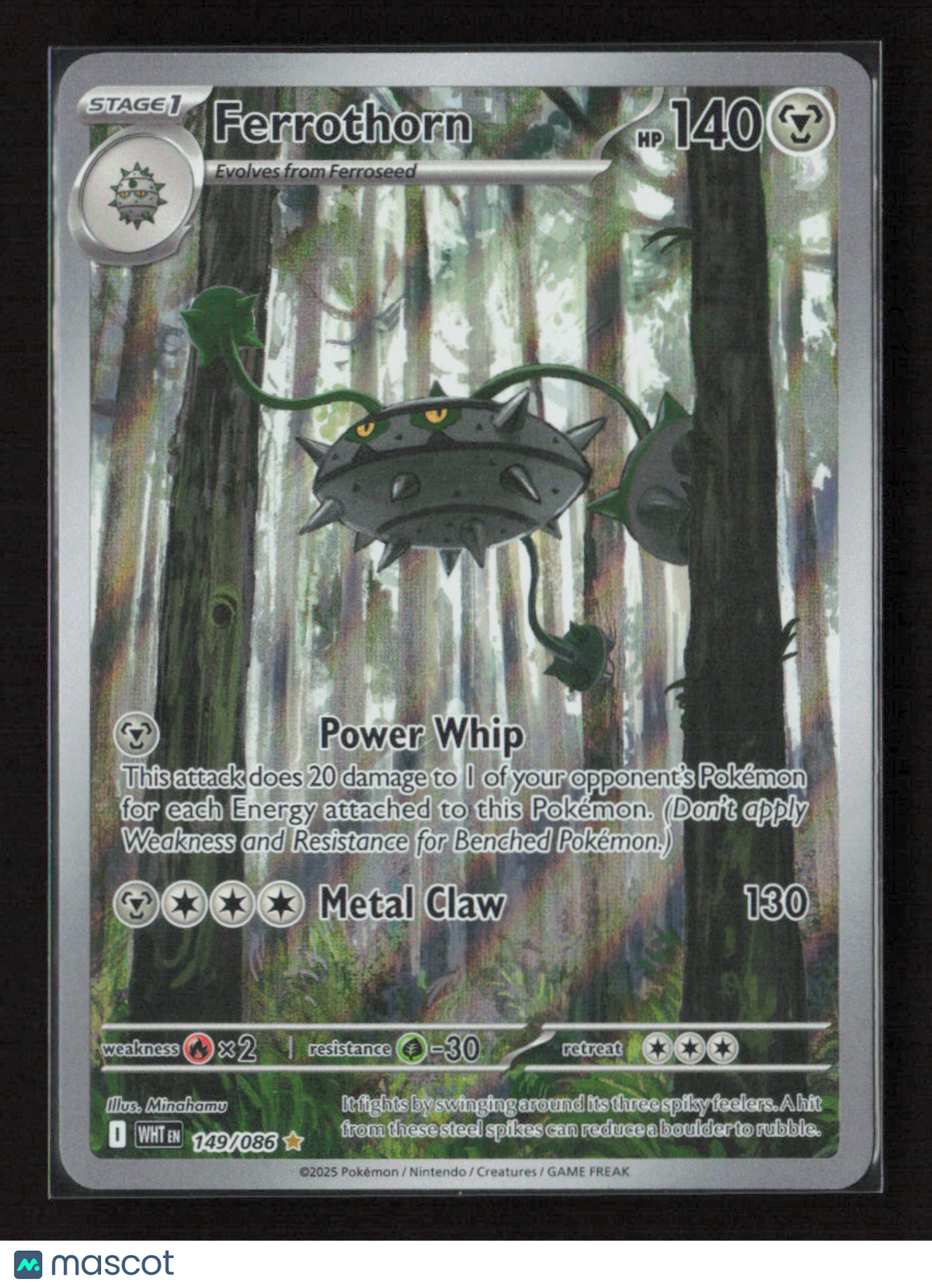 2025 Pokemon Ferrothorn - 149/086 #149/086 Illustration Rare