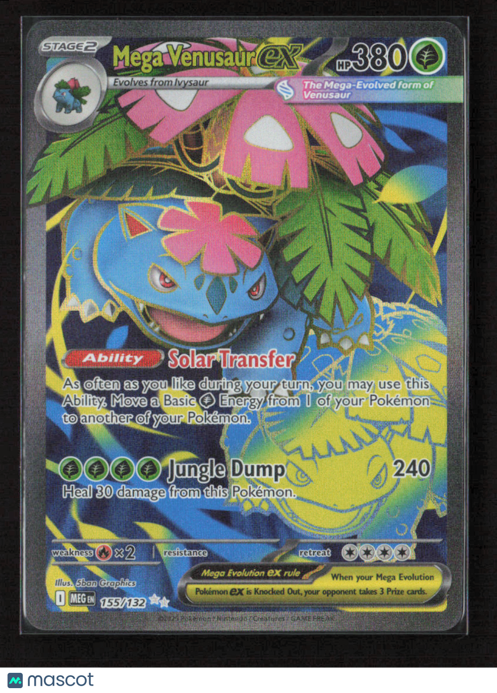 2025 Pokemon Mega Venusaur ex - 155/132 #155/132 Ultra Rare