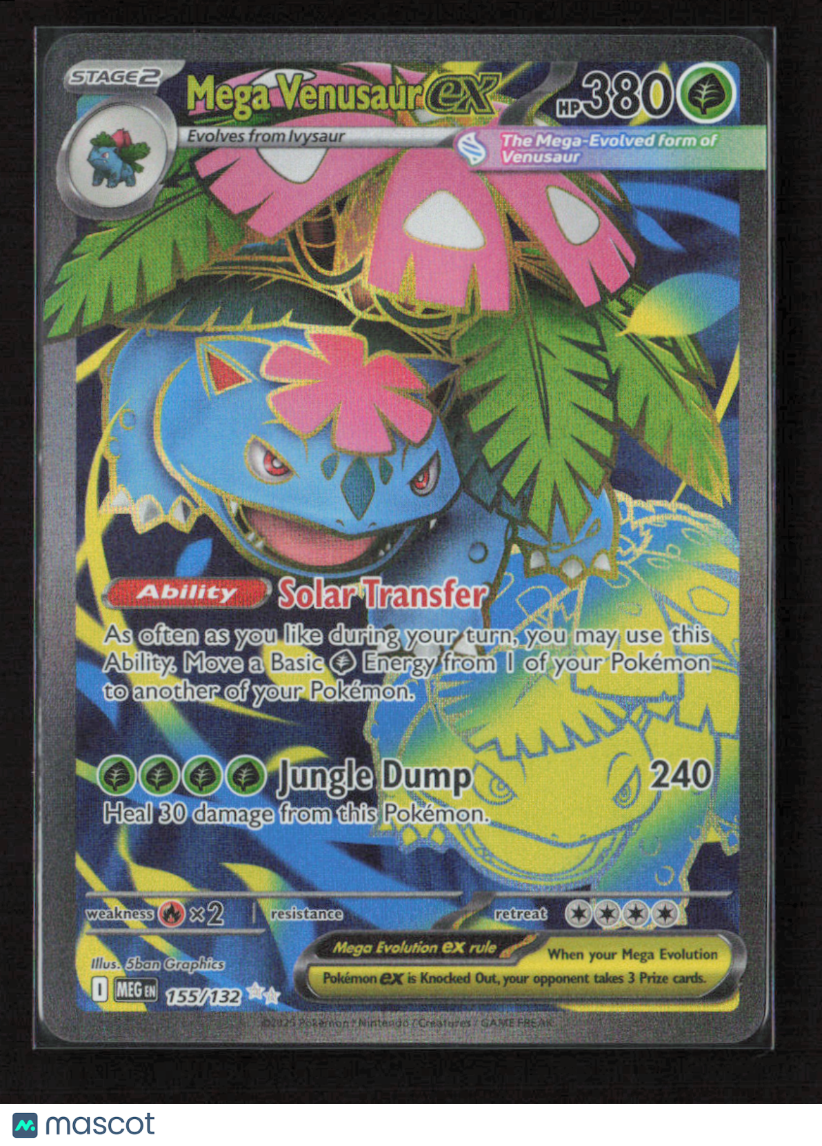 2025 Pokemon Mega Venusaur ex - 155/132 #155/132 Ultra Rare