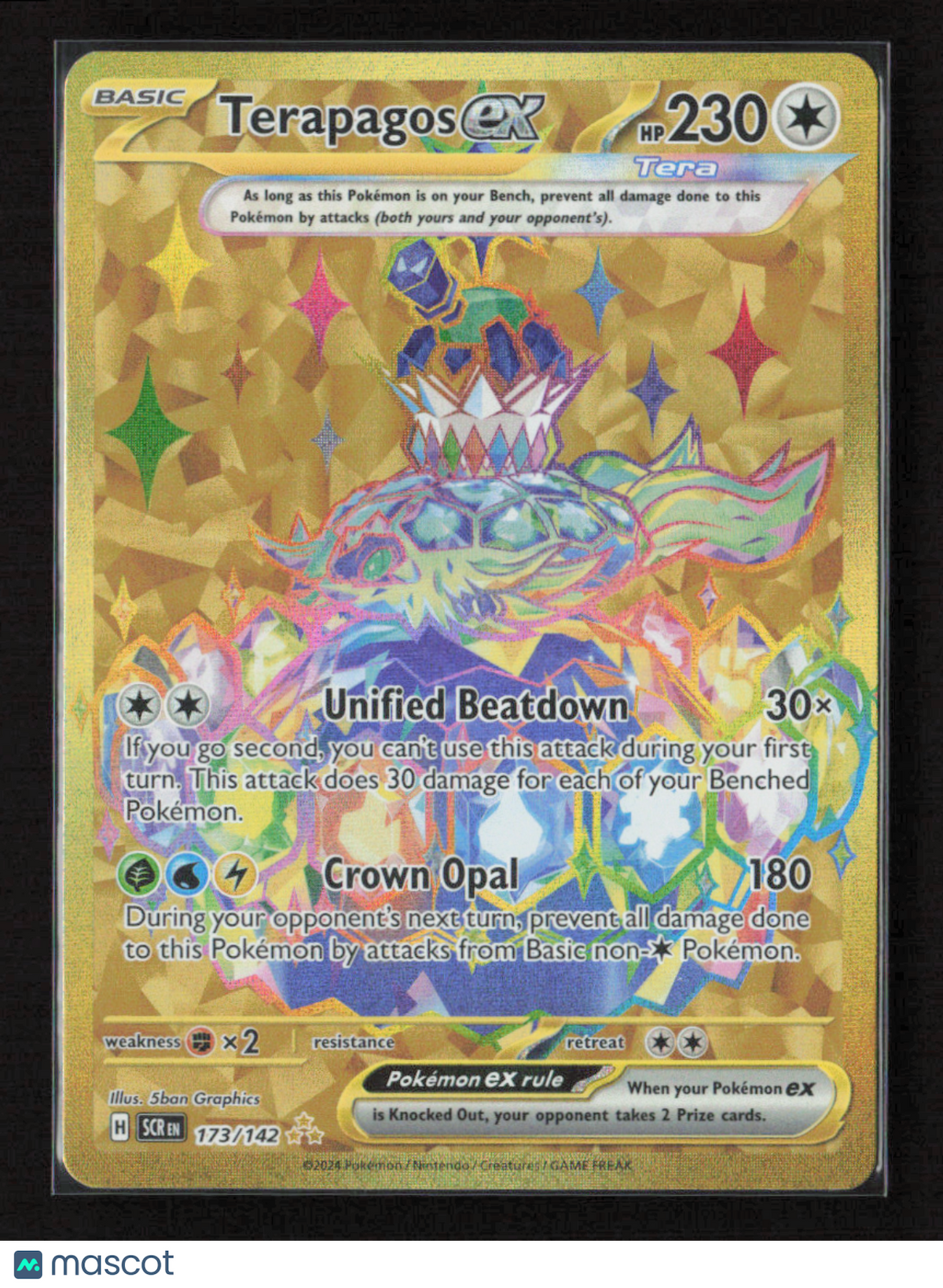 2024 Pokemon Terapagos ex - 173/142 #173/142 Hyper Rare