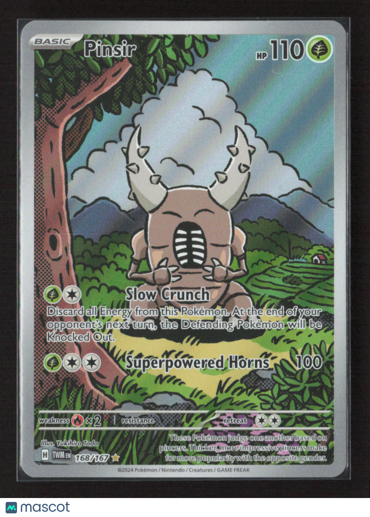 2024 Pokemon Pinsir - 168/167 #168/167 Illustration Rare