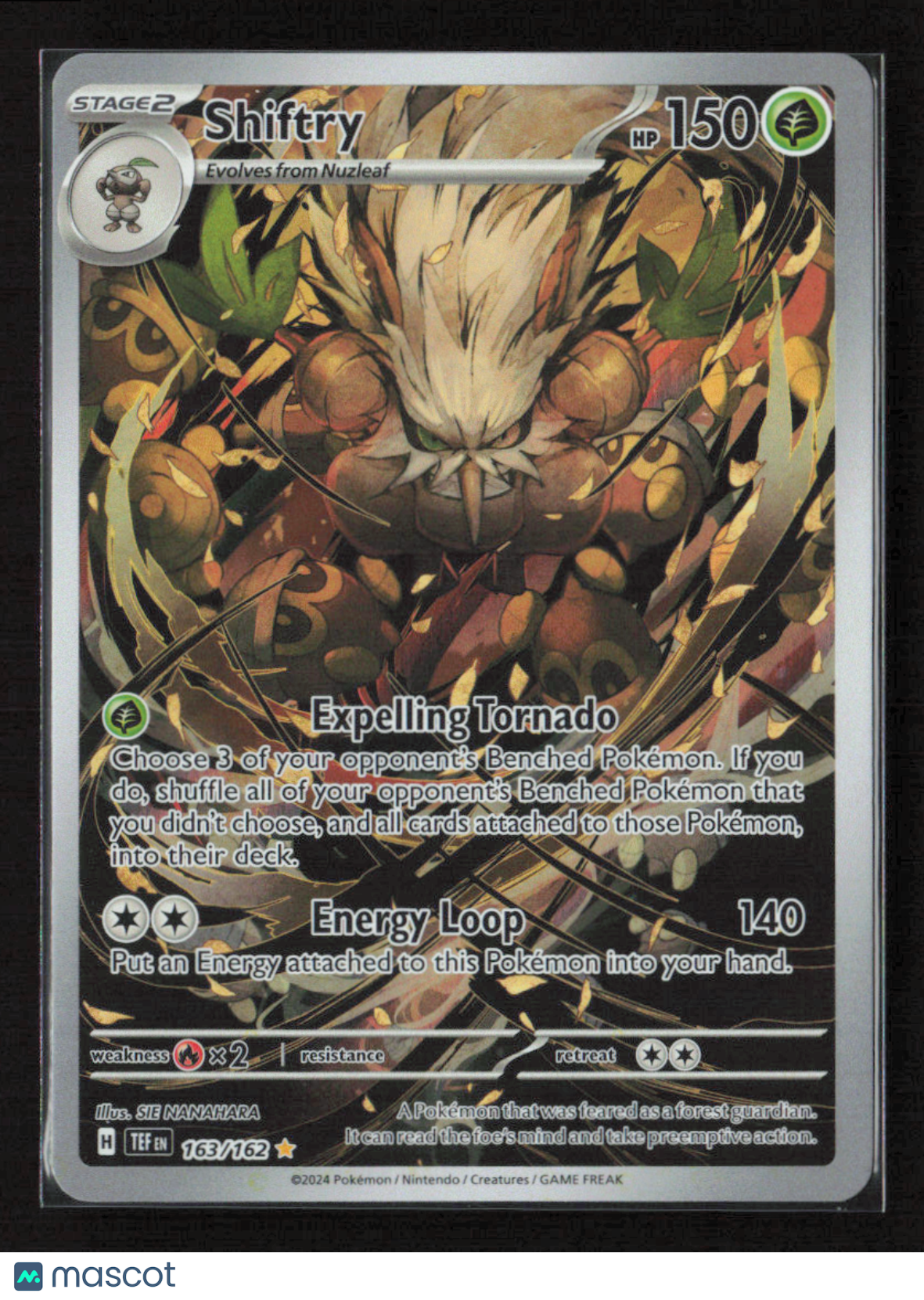 2024 Pokemon Shiftry - 163/162 #163/162 Illustration Rare