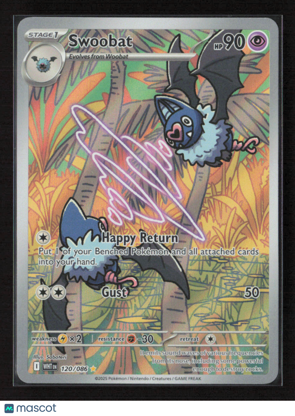 2025 Pokemon Swoobat - 120/086 #120/086 Illustration Rare