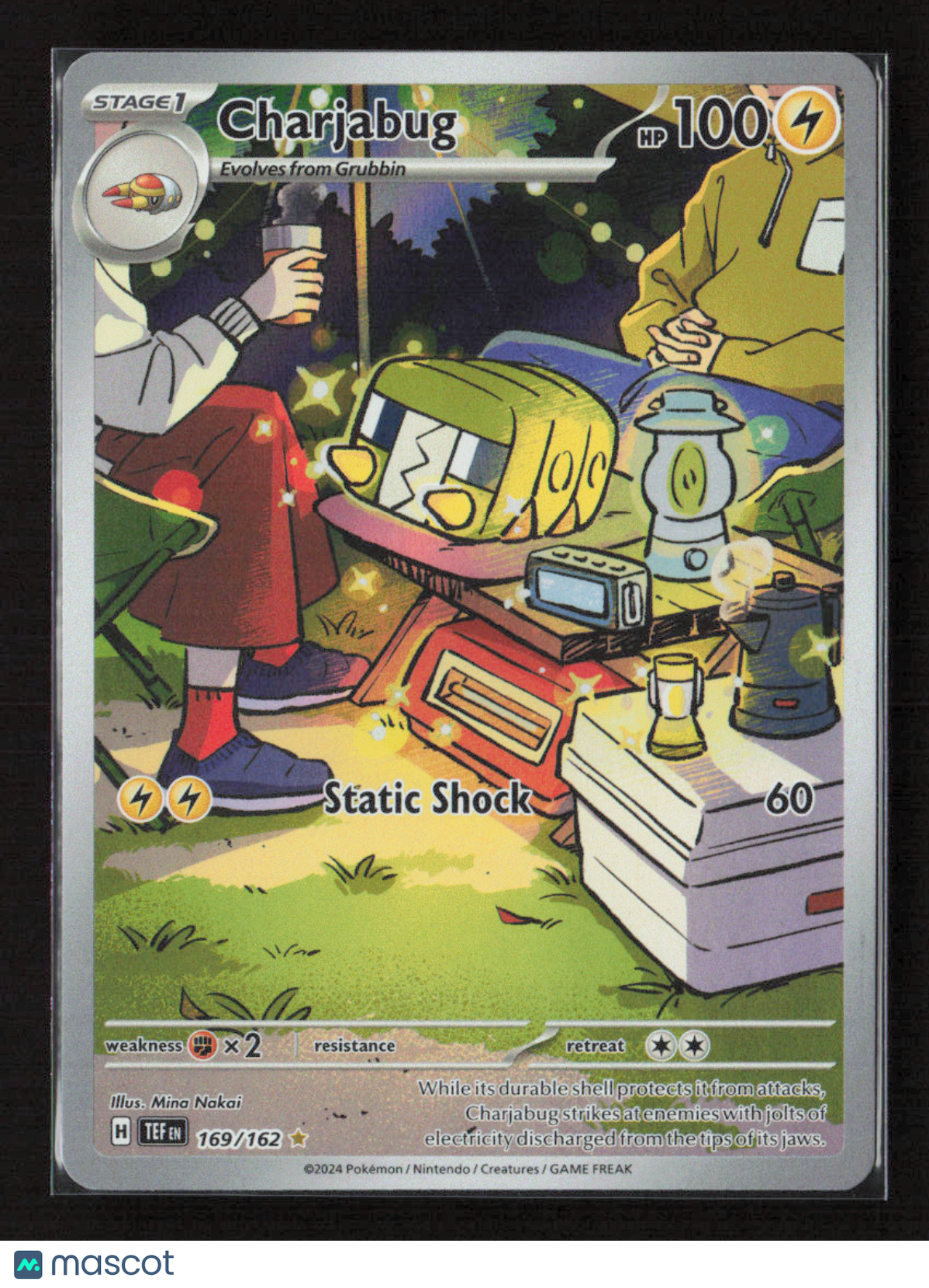 2024 Pokemon Charjabug - 169/162 #169/162 Illustration Rare