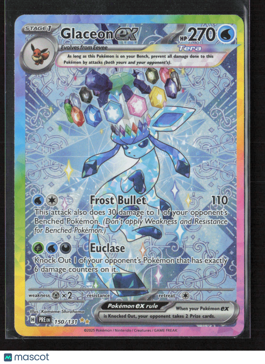 2025 Pokemon Glaceon ex - 150/131 #150/131 Special Illustration Rare