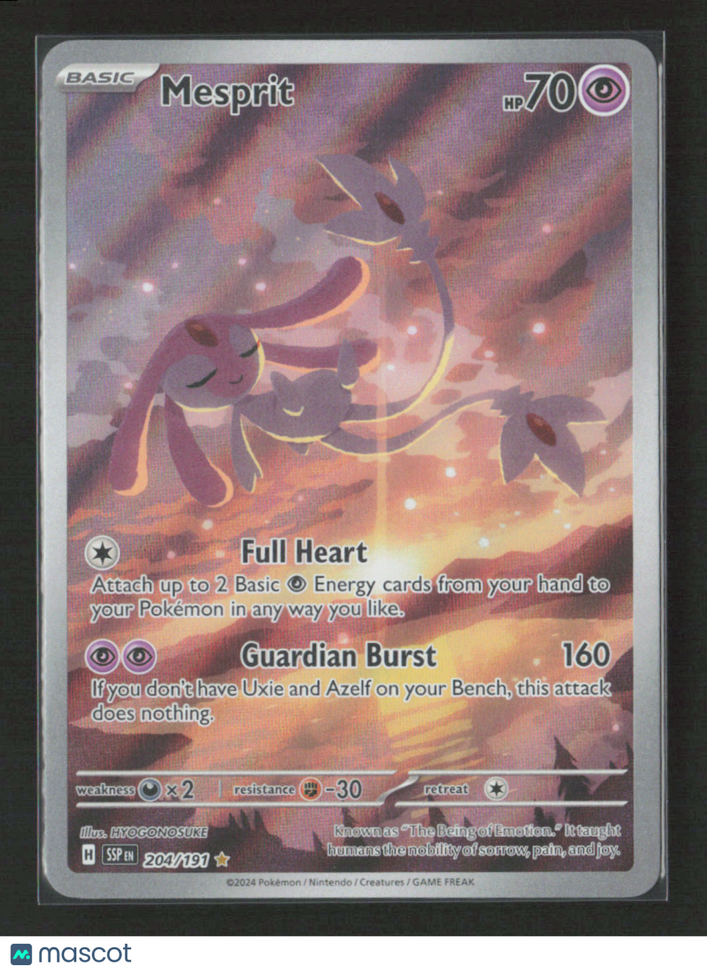 2024 Pokemon Mesprit - 204/191 #204/191 Illustration Rare