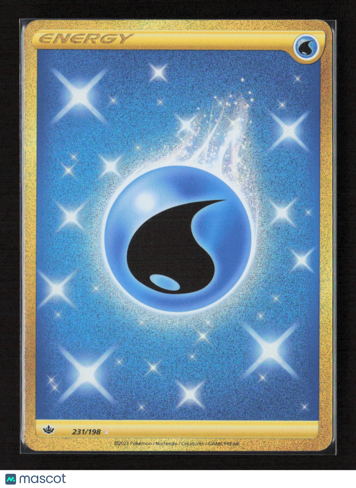 2021 Pokemon Water Energy (Secret) #231/198 Secret Rare
