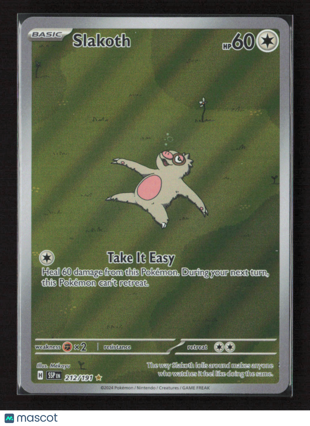 2024 Pokemon Slakoth - 212/191 #212/191 Illustration Rare