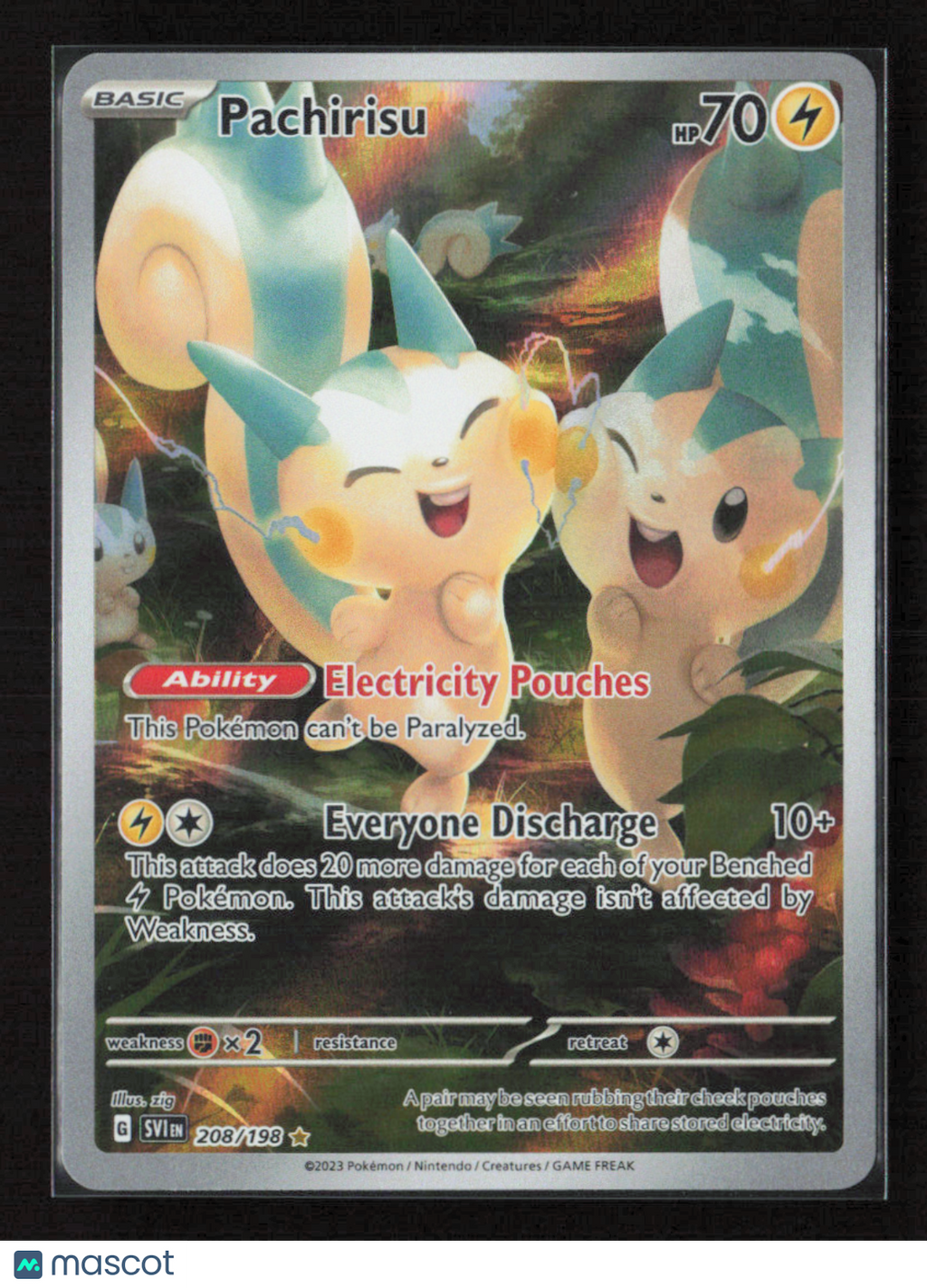 2023 Pokemon Pachirisu - 208/198 #208/198 Illustration Rare