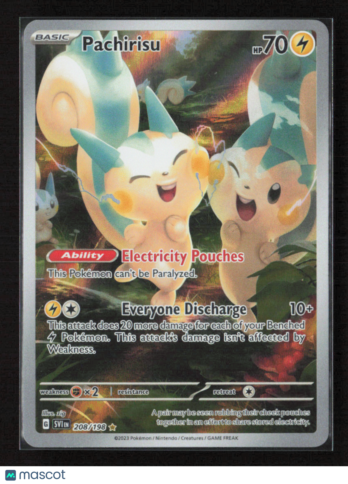 2023 Pokemon Pachirisu - 208/198 #208/198 Illustration Rare