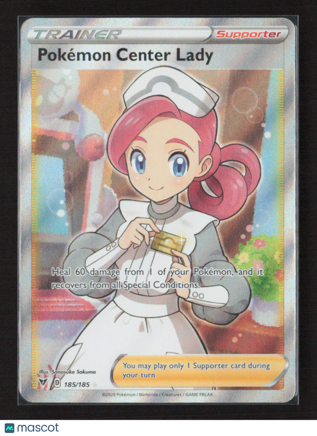 2020 Pokemon Pokemon Center Lady (Full Art) #185/185 Ultra Rare