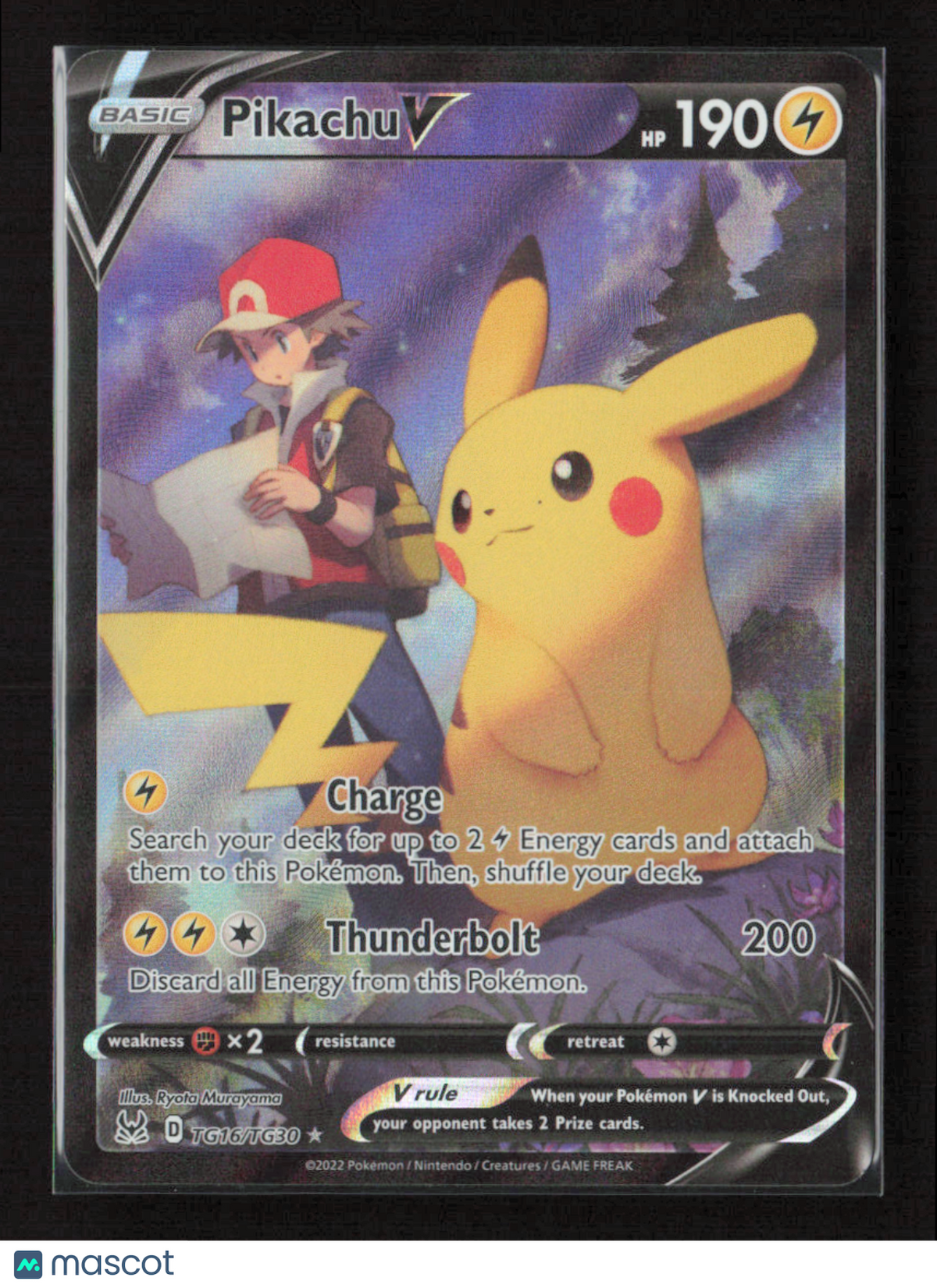 2022 Pokemon Pikachu V #TG16/TG30 Ultra Rare