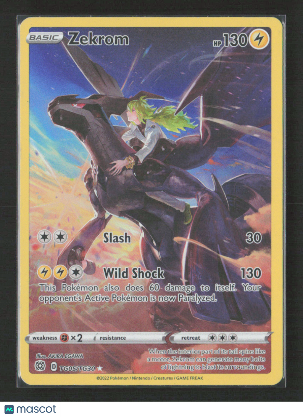 2022 Pokemon Zekrom #TG05/TG30 Ultra Rare