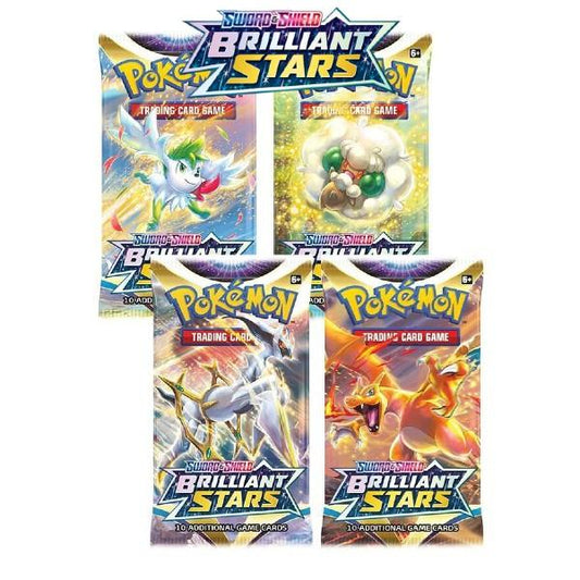 (5) Pokémon TCG: Sword & Shield SWSH09 Brilliant Stars Booster Pack