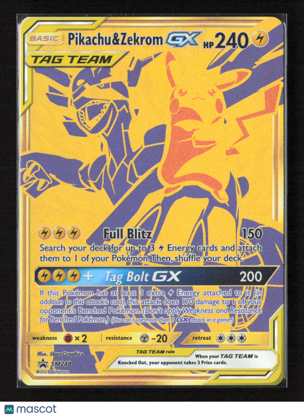 2017 Pokemon Pikachu & Zekrom GX - SM248 #SM248 Promo