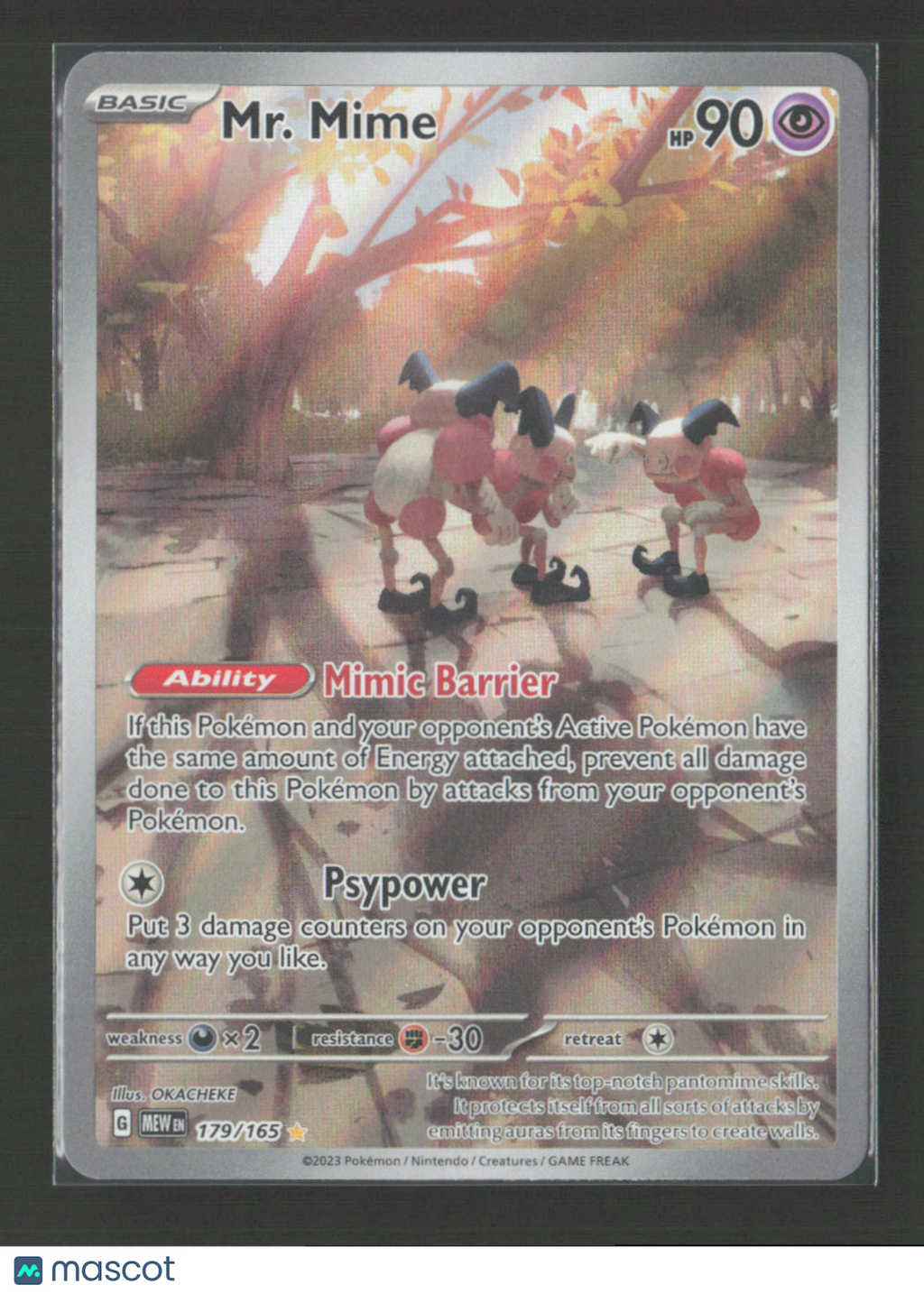 2023 Pokemon Mr. Mime - 179/165 #179/165 Illustration Rare