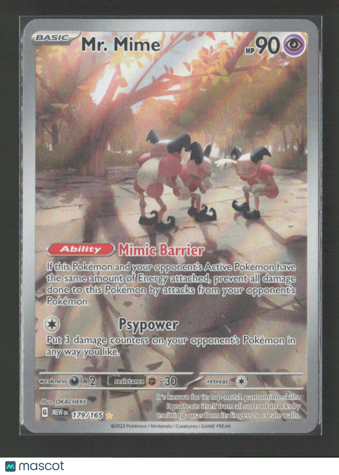 2023 Pokemon Mr. Mime - 179/165 #179/165 Illustration Rare