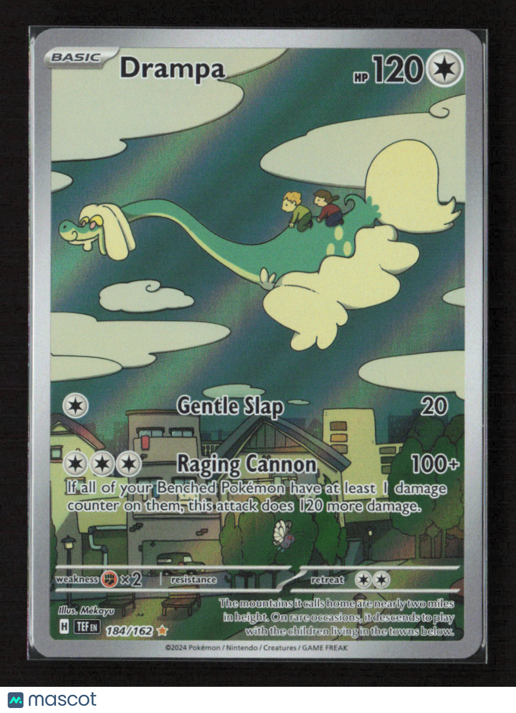 2024 Pokemon Drampa - 184/162 #184/162 Illustration Rare