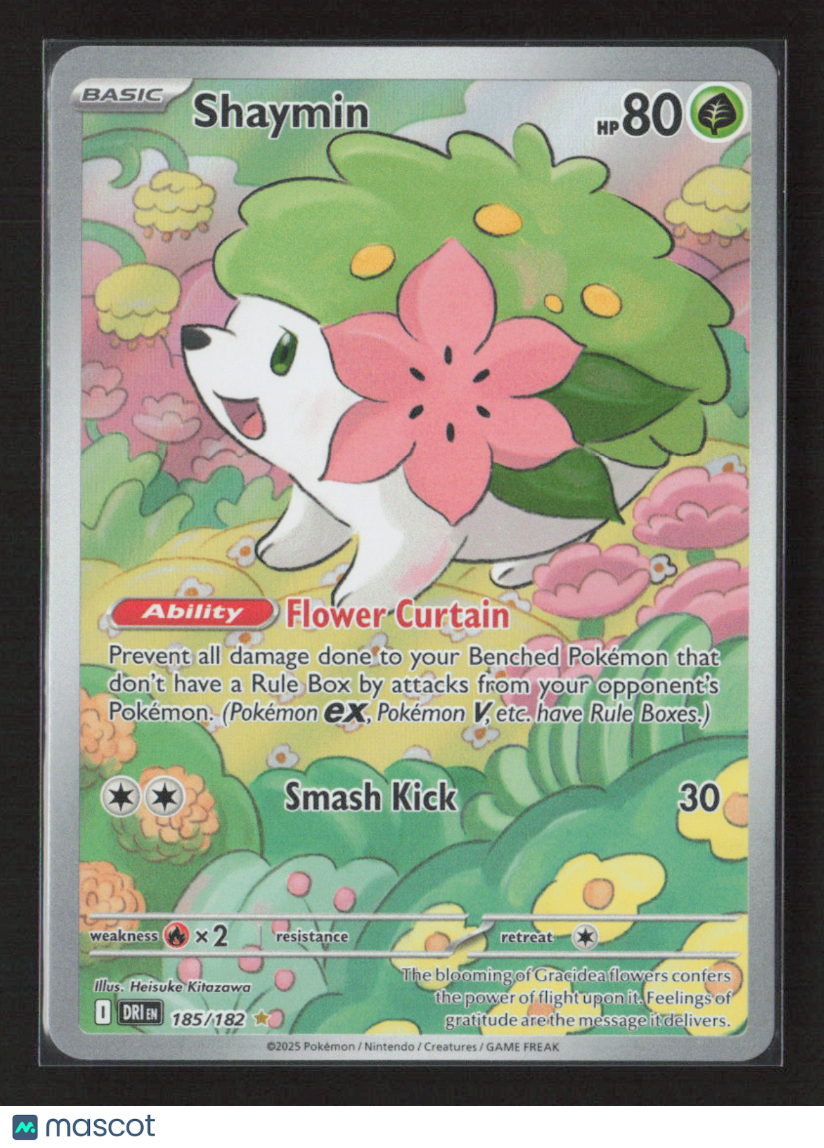 2025 Pokemon Shaymin - 185/182 #185/182 Illustration Rare